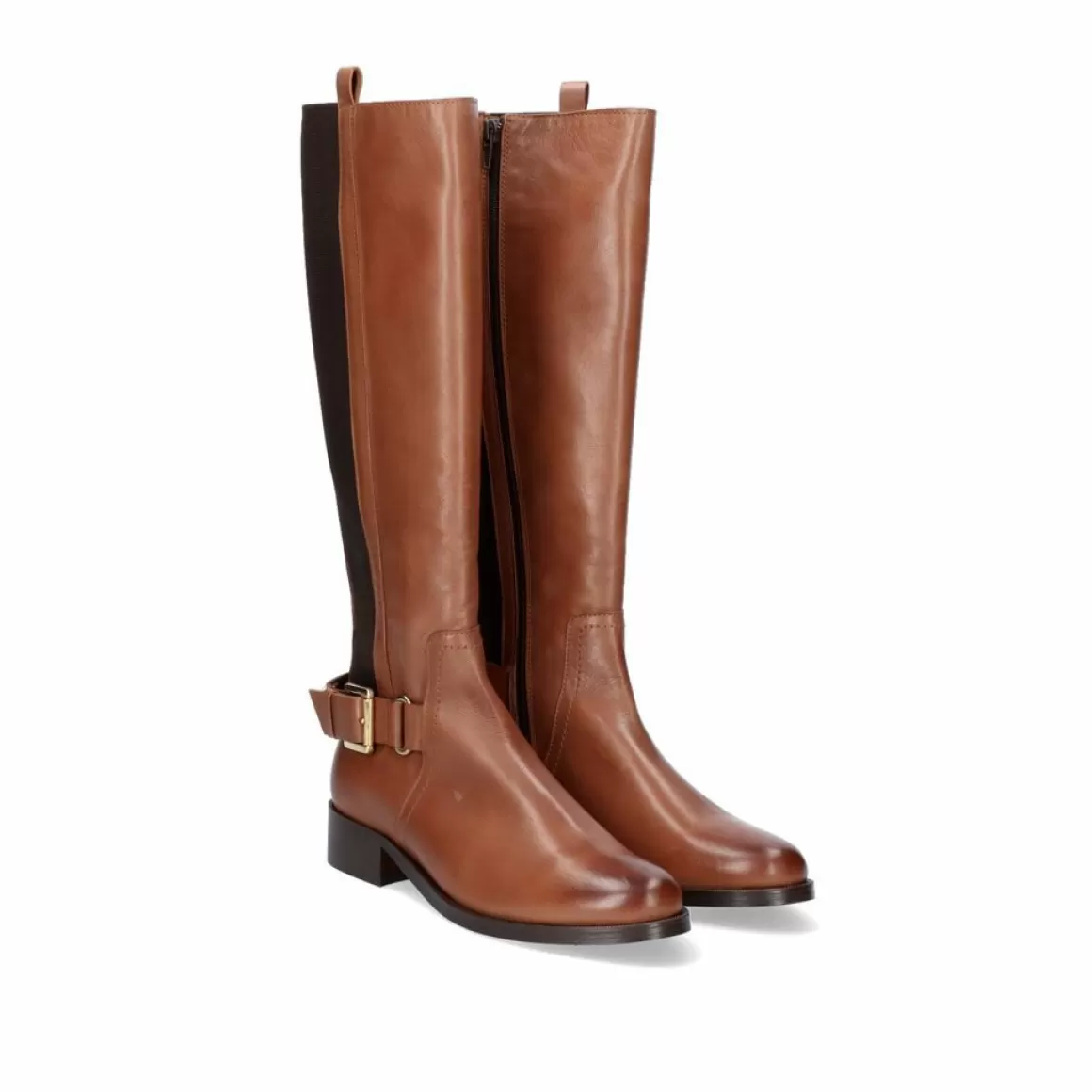 Exe Shoes Botas>Bota Alta De Couro 741Ka Brandy