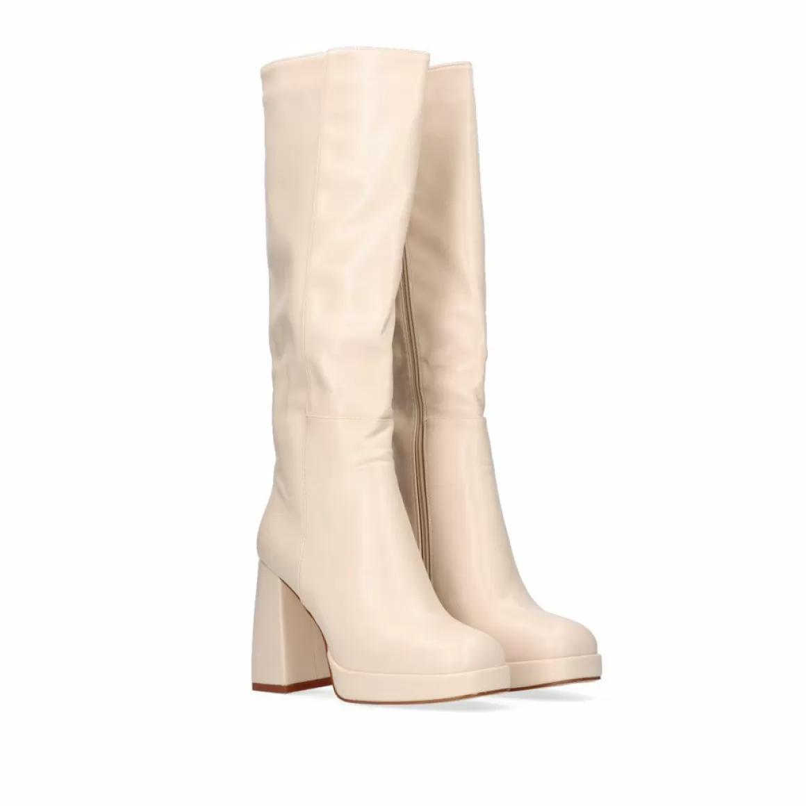 Exe Shoes Botas>Bota De Cana Alta Rigida W1966D-25 Na Cor Bege