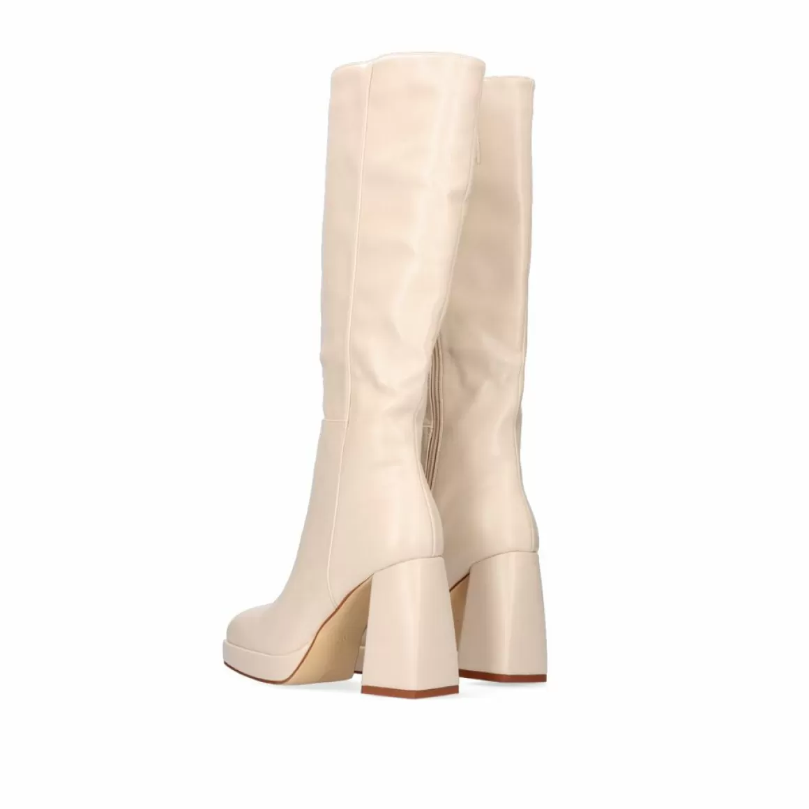 Exe Shoes Botas>Bota De Cana Alta Rigida W1966D-25 Na Cor Bege