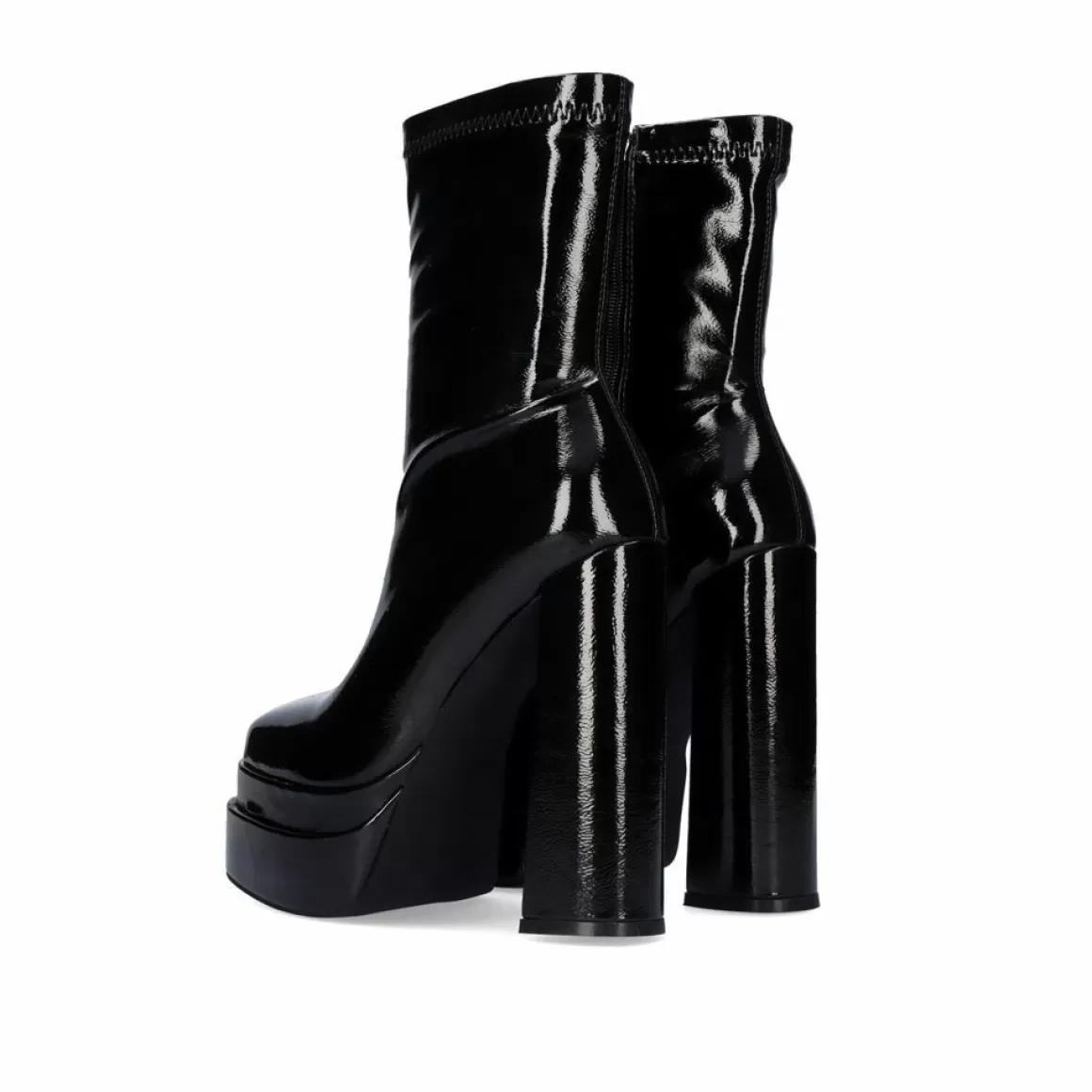 Exe Shoes Botins>Bota De Tornozelo Estilo Meia Preta Com Calcanhar T3826-M2738