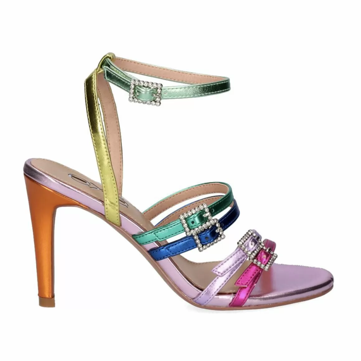 Exe Shoes Sandálias De Salto>Sandalia De Salto Alto Rebeca-313 Multicolor
