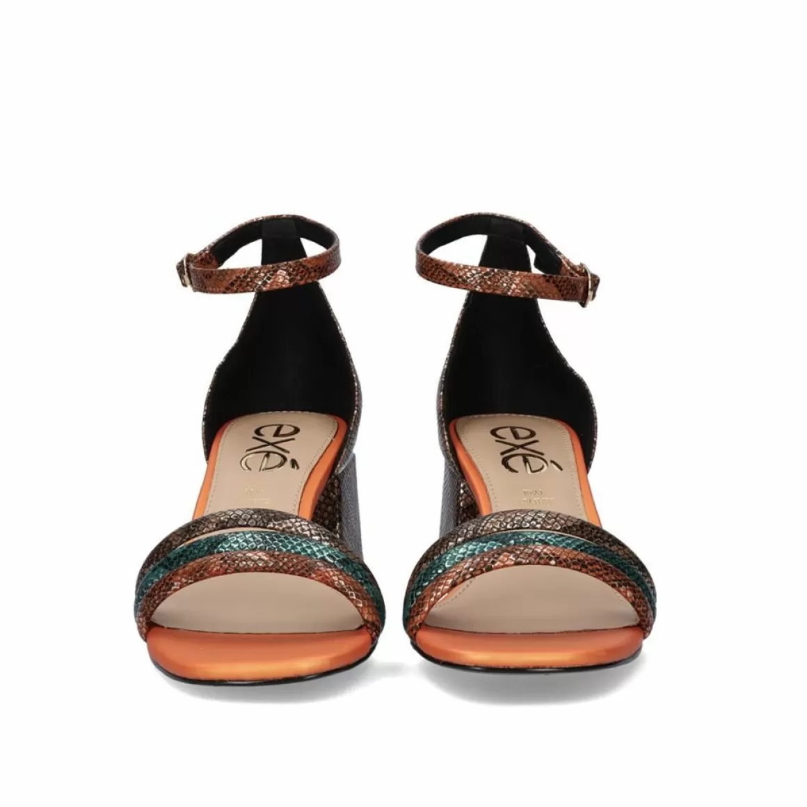 Exe Shoes Sandálias De Salto>Sandalia De Salto Exe Carmen-145 Cobra Multicolor