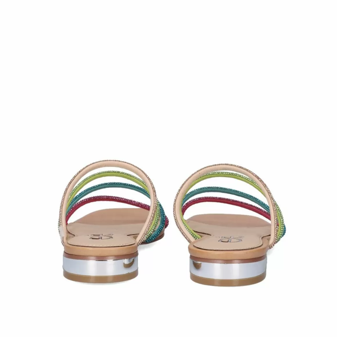 Exe Shoes Sandálias Planas>Sandalia Plana Amelia-669 Strass Multicolor