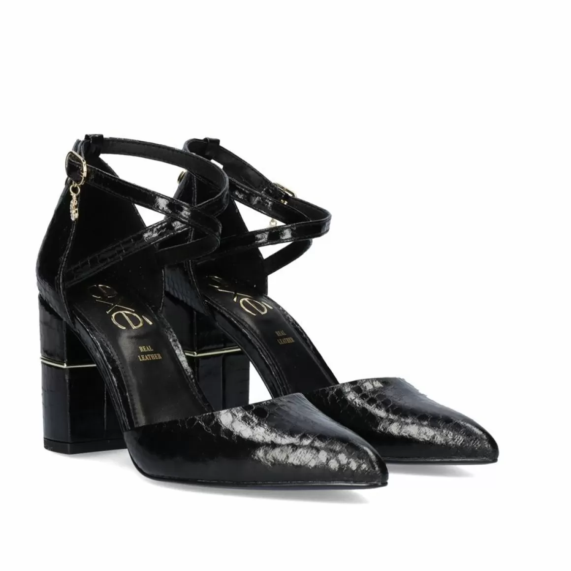 Exe Shoes Calçado De Festa>Sapato De Salto (>8 Cm) Exe Loreen-647 Cobra Preta