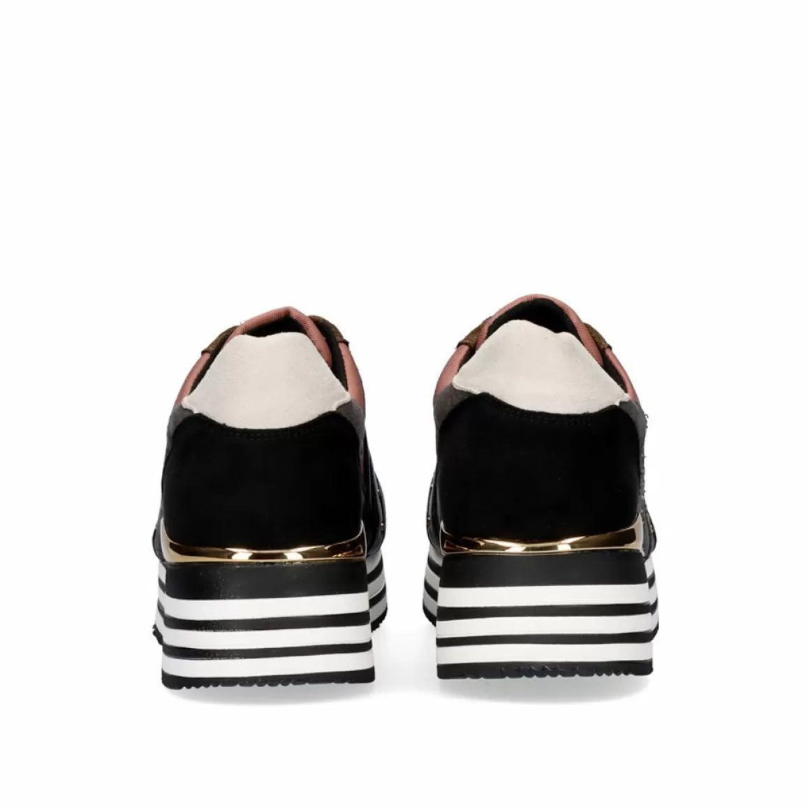 Exe Shoes Sneakers Mujer>Sneaker Plataforma Ex41 Em Rosa Com Detalhes Em Cinza