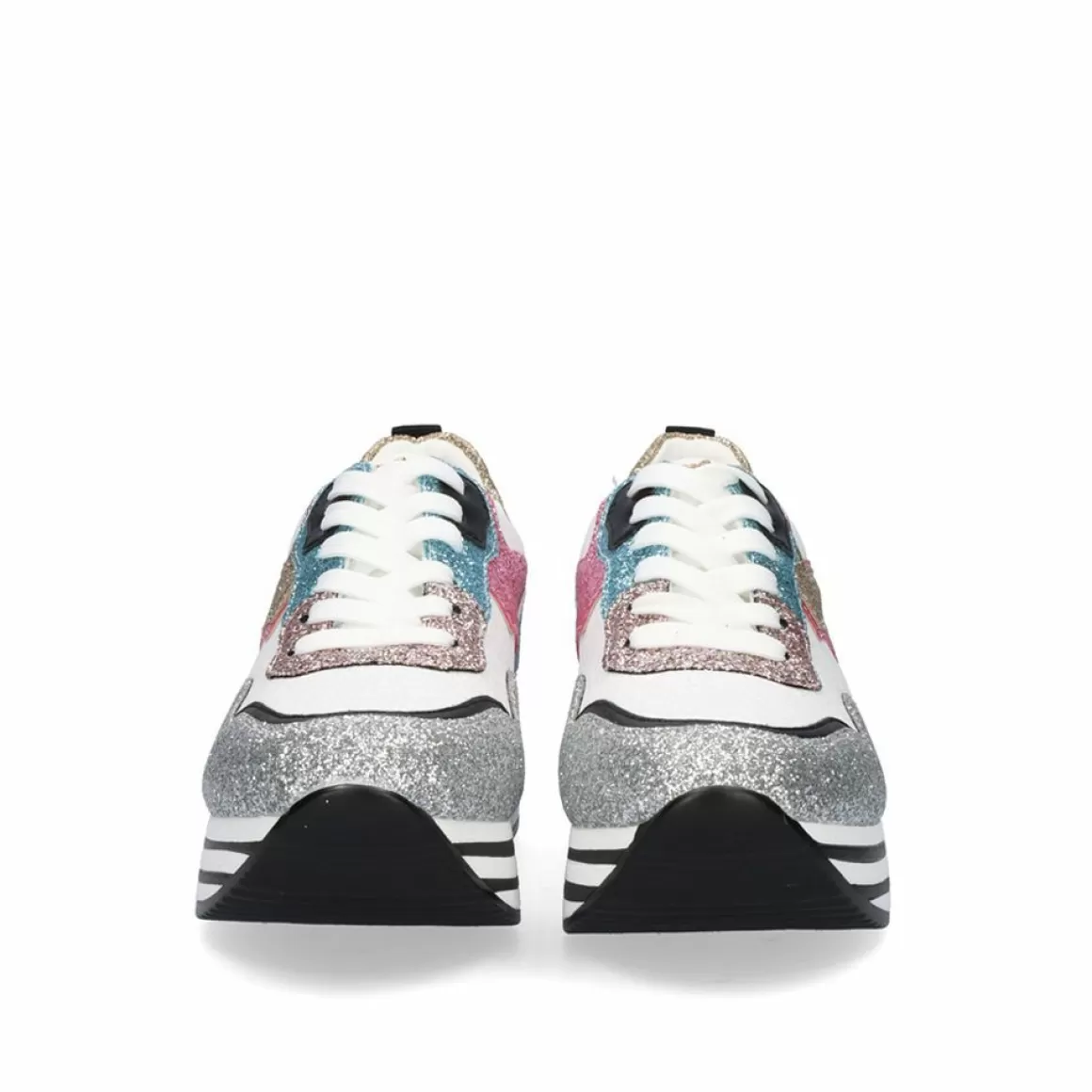 Exe Shoes Sneakers Mujer>Tenis Glitter Plataforma 74-31Ex20 Multicolorido