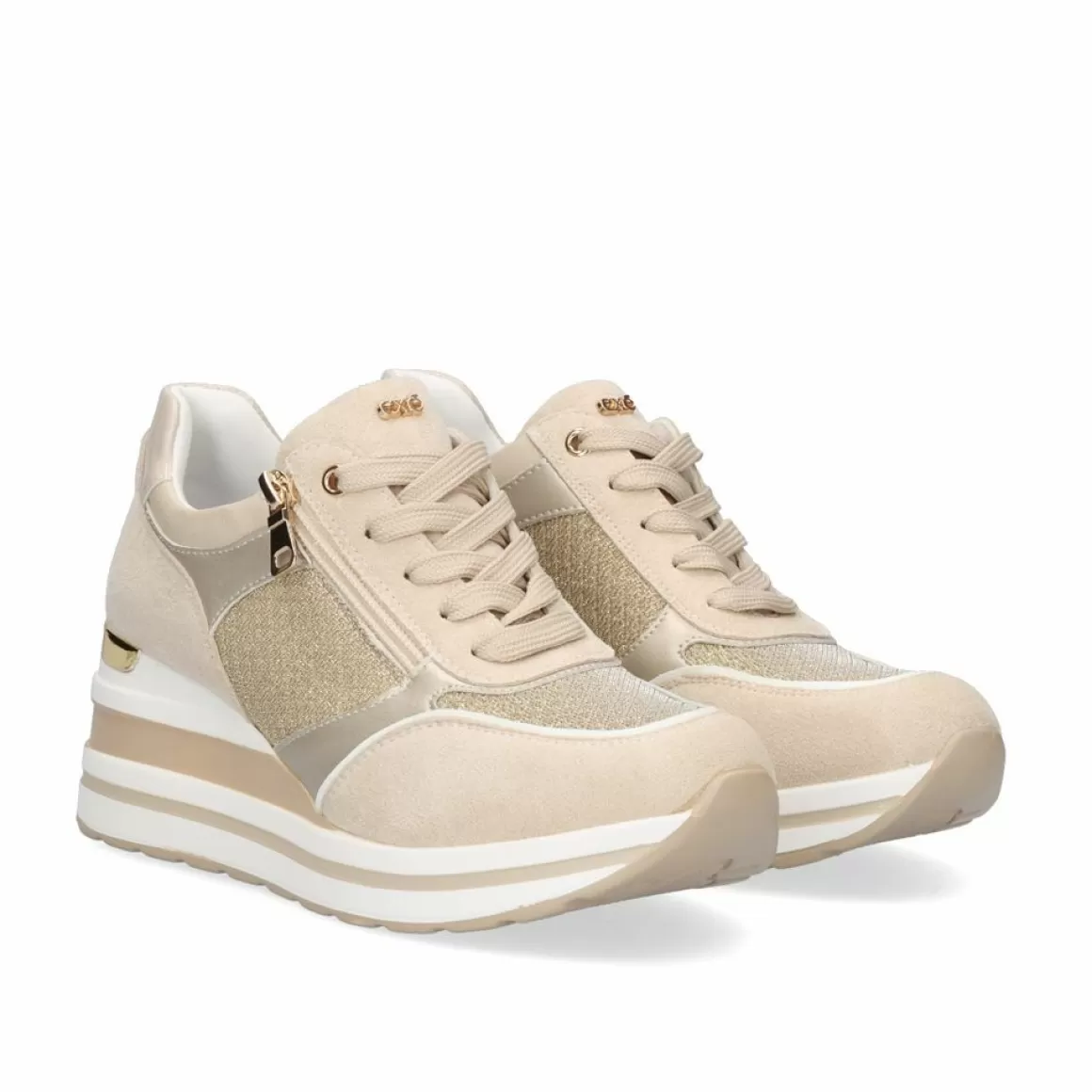 Exe Shoes Sneakers Mujer>Tenis Plataforma 392-31Ex40 Bege