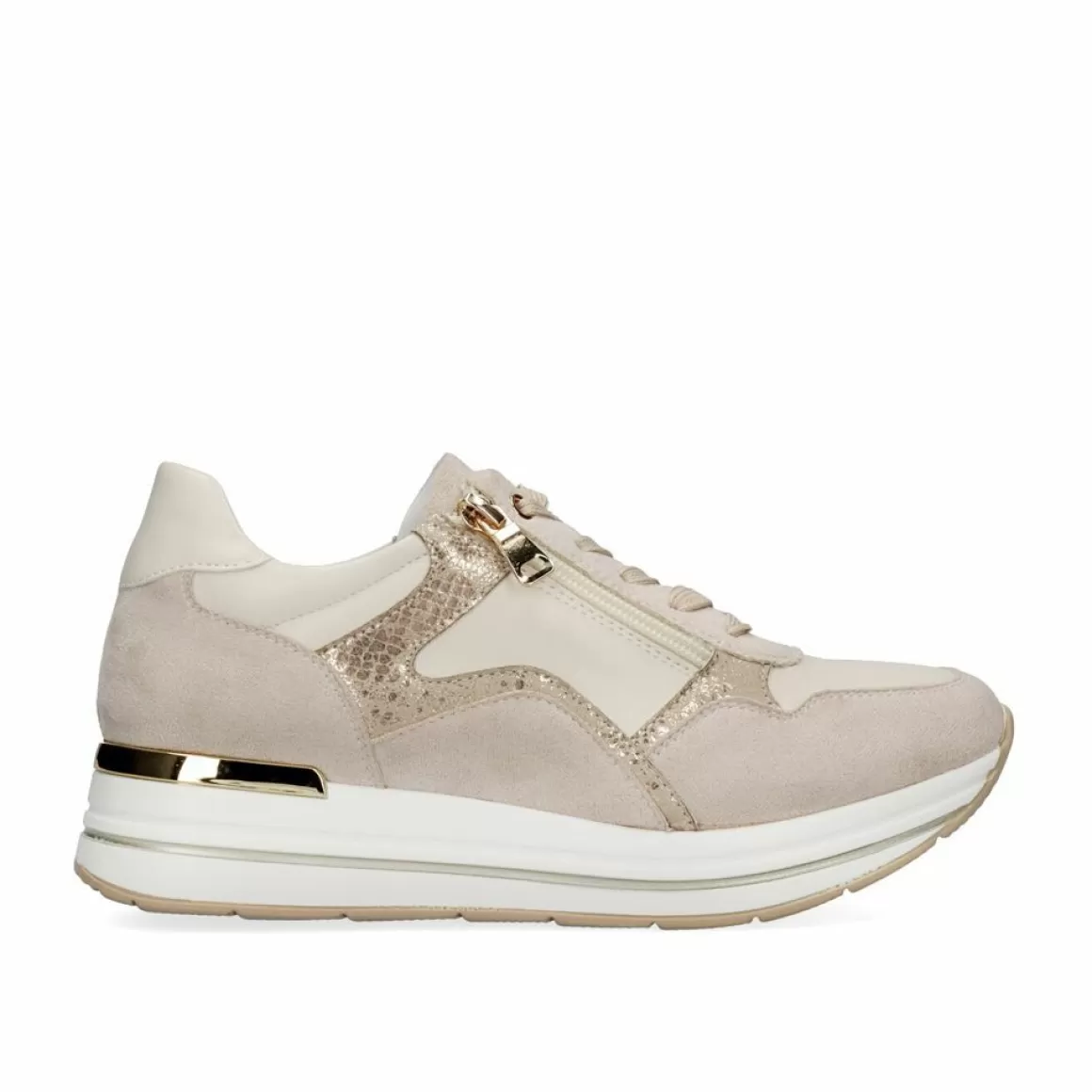 Exe Shoes Sneakers Mujer>Tenis Plataforma Bege 149-31Ex26