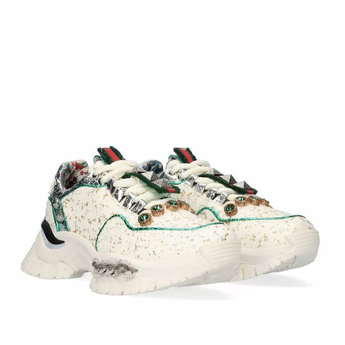 Exe Shoes Sneakers Mujer>Tenis Plataforma C168-2 Offwhite